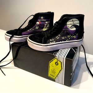 Vans X Nightmare Before Christmas Hi Top Shoes Glow in the Dark Kids Size 12